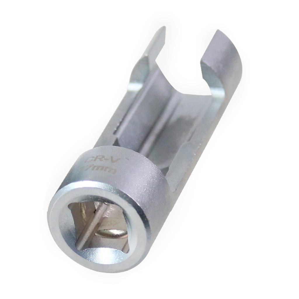 17/19mm Diesel Injector Fuels Pipe Hexagonal Opening Removal Sleeve Oxygen Sensor Wrench Pipe Socket Workshop Hand Tool