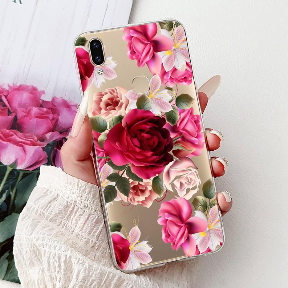 Für Vivo V9 Youth Hülle 1727 1726 Niedliche Liebesherz Bemalte Abdeckung Weiche Dünne Handyhülle Für Vivo Y85 Y89 V 9 Youth VivoV9 6GB Fundas
