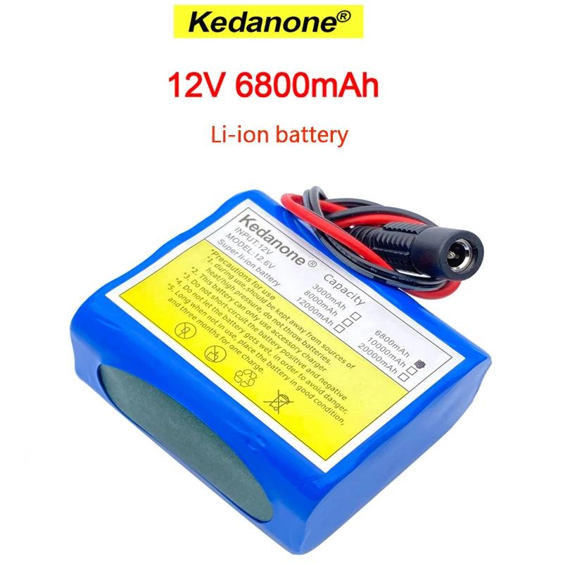 12V 6800mAh Li-ion Rechargeable Batteries for Monitoring with BMS Lithium Battery Packs Protection Board Monitoring Equipment Lithium Battery