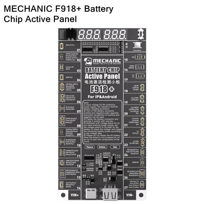 

MECHANIC F918+ Battery Activation Detection Board Battery Fast Charge For iP 6G-16 Pro Max HW Android One-click Activation