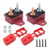 10A Circuit Breakers Auto Reset Function with Waterproof Cover Studs Bolt for Automotive, Marine, Trailers