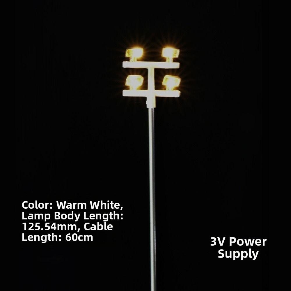 3V 12V Miniature Simulation Street Tower Lights White Light/warm Light 125.54mm Sand Table Elevated Lighthouse