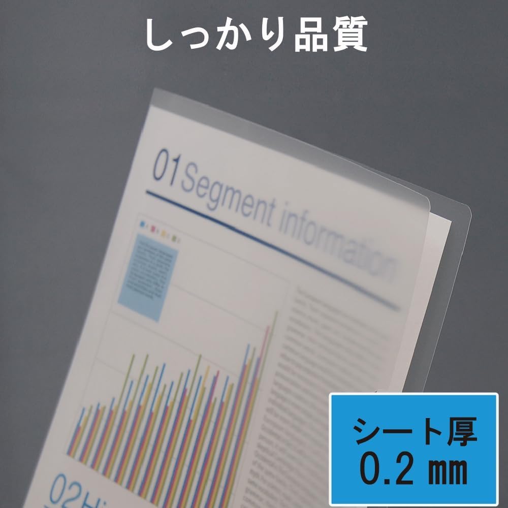 King Jim 737SP-100 Simpleys Clear Holder, A4, Vert