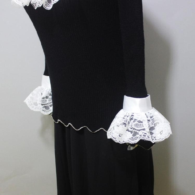 Jabot Collar Lace Wrist Cuffs Shirt Blouses Dress Removable Sleeves Ruffled Wrist Cuffs for Women Girl Photography