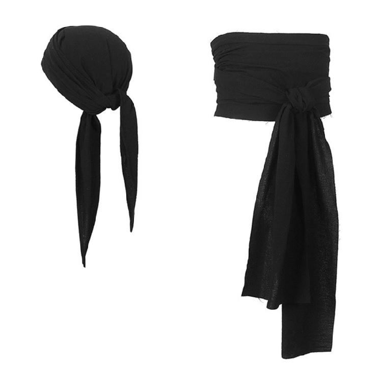 Piraten Stirnbänder Großer Hüftgürtel Piraten Kopftuch Bandana Piraten Schärpe für Party