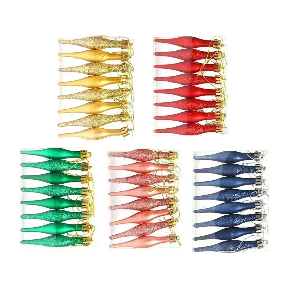Festive Display 9cm Long Christmas Decor Christmas Tree Decor Complete Set Multicolored Ornaments Seasonal D Cor