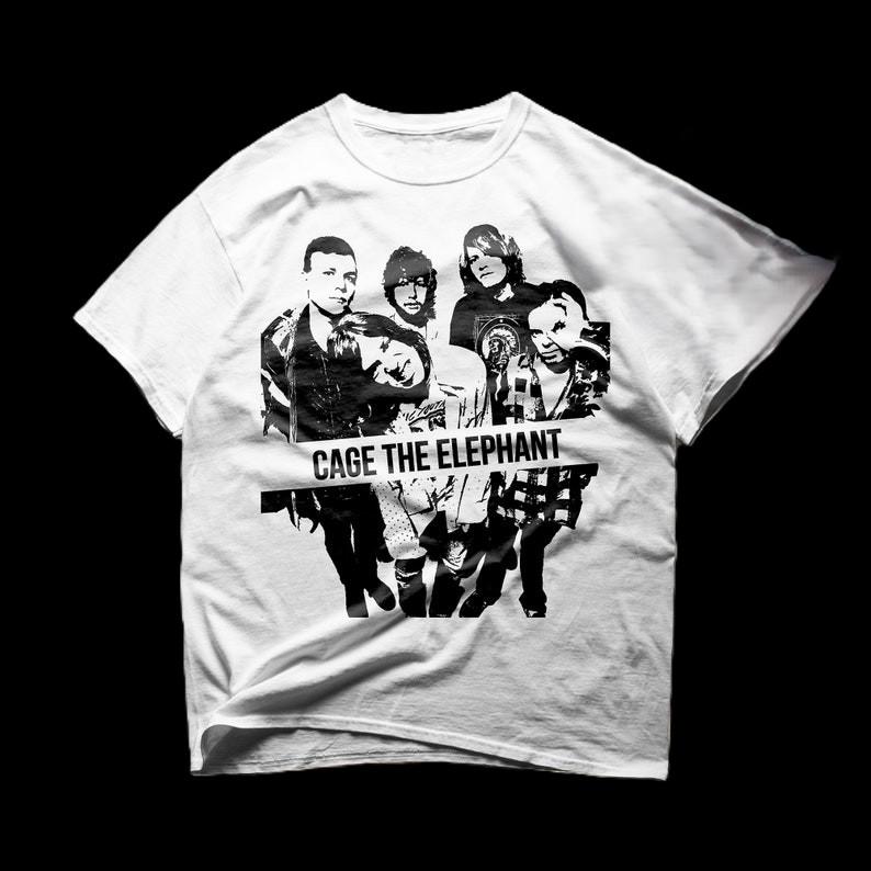 New Cage the Elephant T-shirt,white color Unisex T-Shirt XXXXL