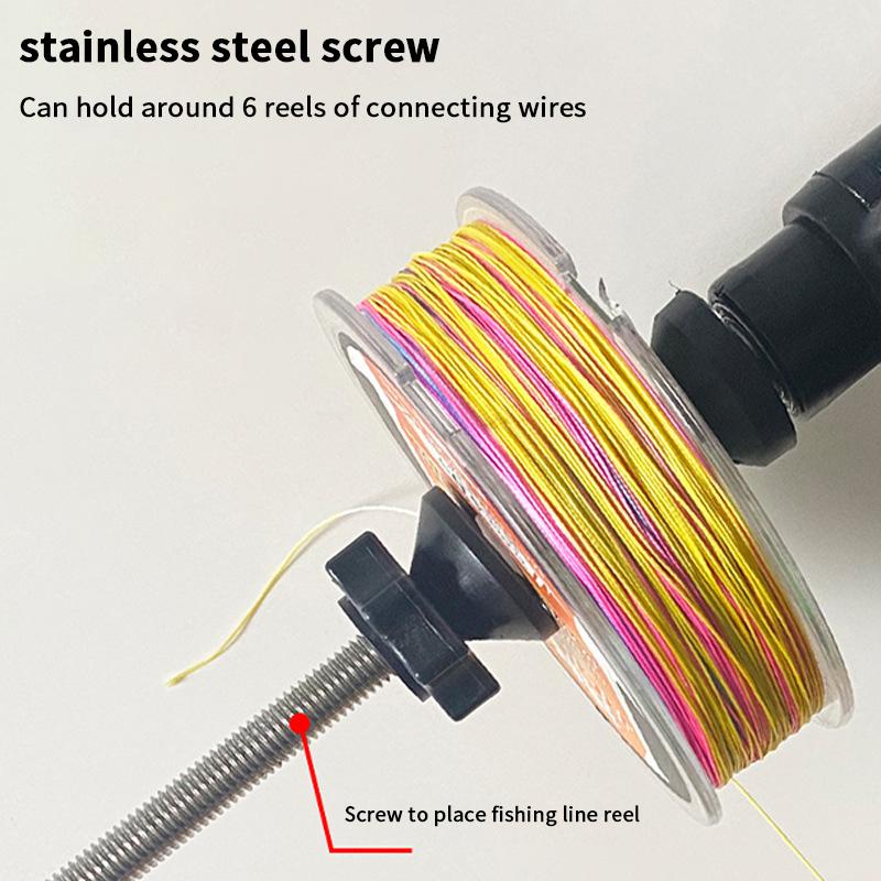 Non-slip Fishing Line Spooler Adjustable Fishing Line Winder Table Clamp Reciprocating Fishing Wire Winding Reclaimer Outdoor