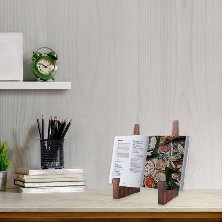 Stabiler Holzhalter Ausstellungsständer Regal Verstellbarer Holzstaffelei Halter zum Präsentieren von Tellern Bildern und Büchern auf Tischplatten