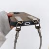 Cloth Patterned Wrist Strap Hanging Rope Phone Case for IPhone 12, 14promax Protective Case, 16plus Trendy
