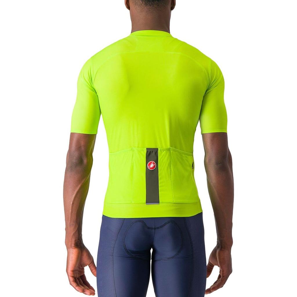 CASTELLI Prologo Lite Cycling Jersey Breathable Lightweight Material 4 Pockets For Gravel Road Cycling Men's (Short Sleeve/Spring/Summer)