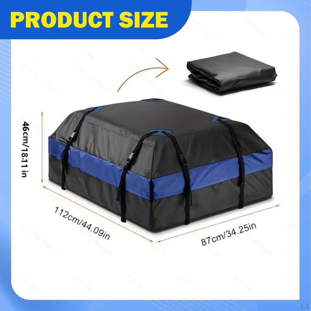 Porte-bagages souple pour toit de voiture, cube de rangement pour bagages pour l'extérieur, avec tapis antidérapant