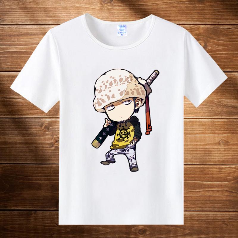 2026 Summer ONE PIECE Luffy Chopper Printed Loose Shortsleeved Cotton Tshirt Tide Pure Cotton Unisex Parentchild Clothing