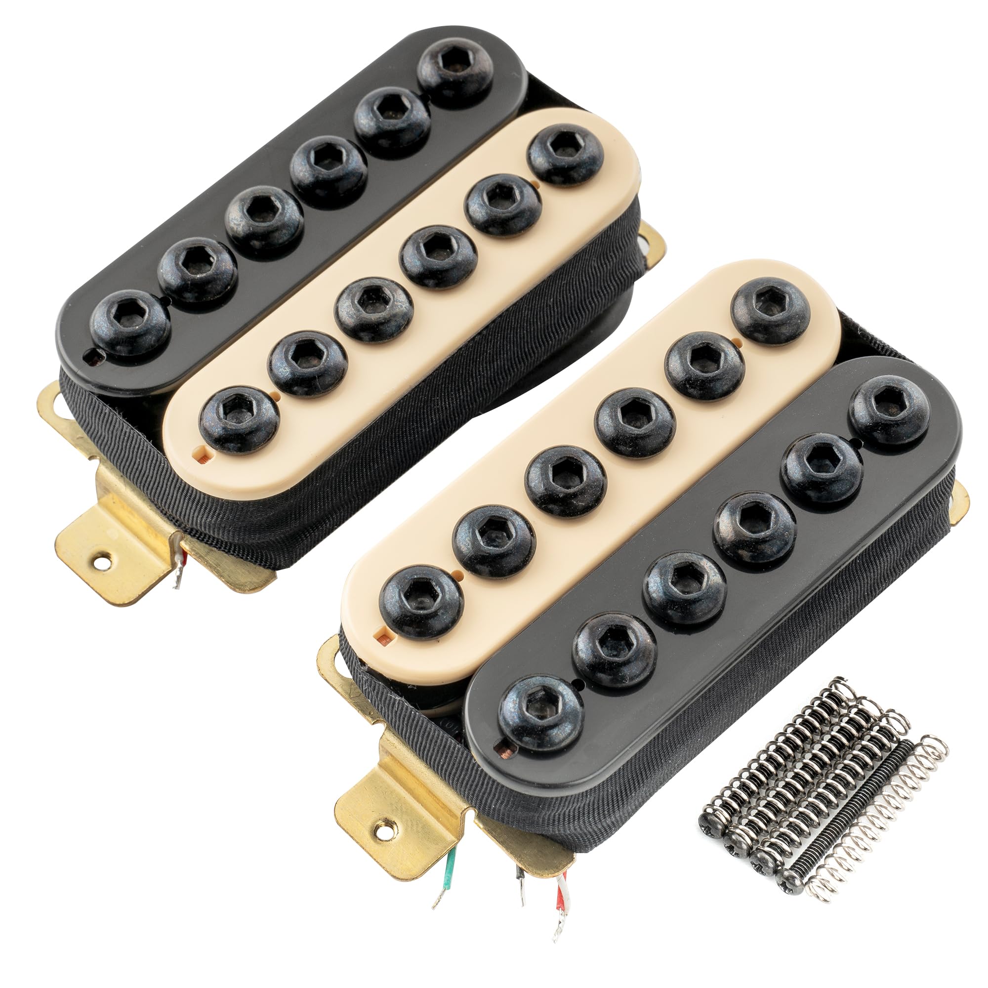 

Artec HIVB Invader Ceramic Humbucker Pickups with Hexagonal Pole for Electric Guitar, Zebra (Set of 2)