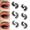 3/5 Pairs 3D Faux Mink Hair Soft Eyelashes Natural Thick Long False Eyelashes Dramatic Fake Lashes Handmade Eyelashes Faux Cils