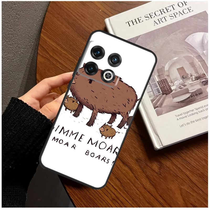 Cute Wild Boar Funny Cartoon For OnePlus 15 13 12 11 13T 10T 8T 10R 12R 13R Case For OnePlus Nord 5 CE 3 2 4 Lite N20 N30