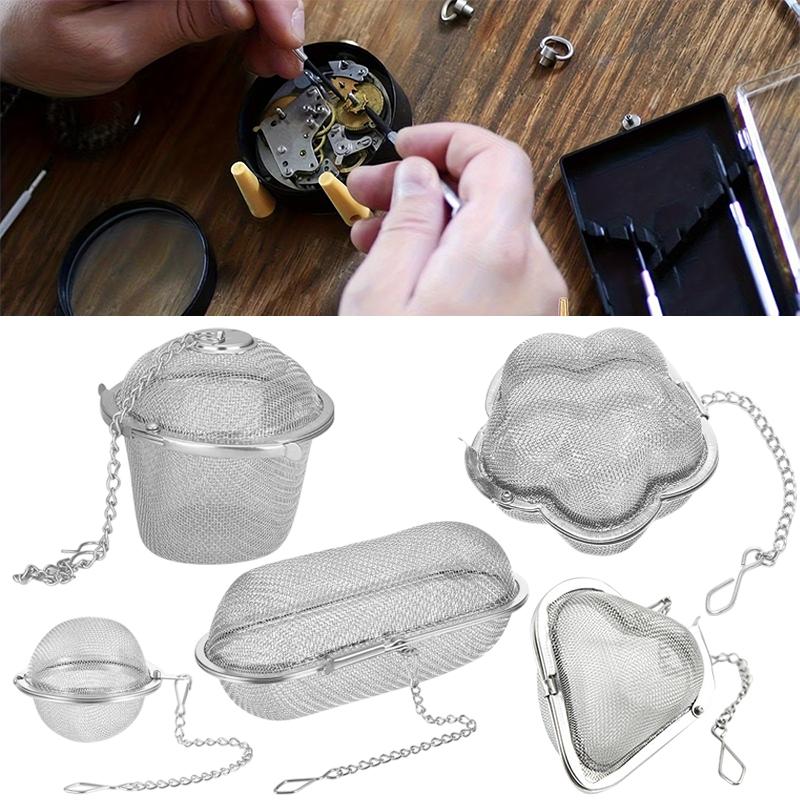 Latest Stainless Steel Watch Cleaner Mesh Basket Soundwave Technology Cleaner Basket Multi-Size For Jewelry, Eyewear, And Parts
