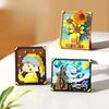 Hot-selling World-famous Painting Assembly Building Blocks Creative Pixel Oil Painting Frame Sunflower Building Block Decoration