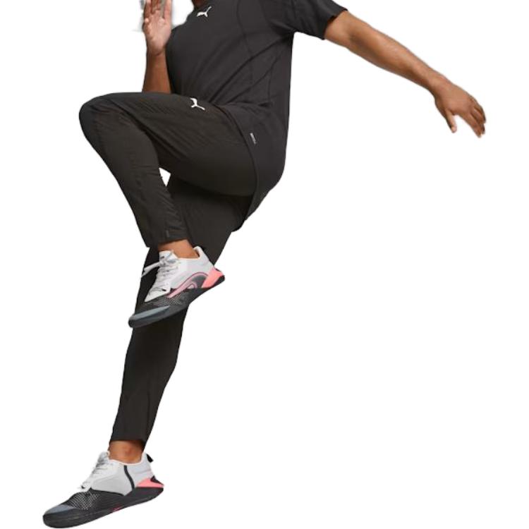 Puma Casual Pants Men's Black Moderate Tapered Pants 523861-01