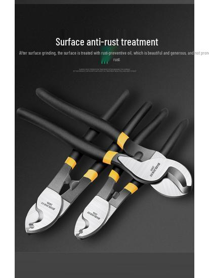 Crescent Mehrzweck-Elektrikerzange: Kabelabschneider, Drahtabisolierer, Schere und Verdreher.