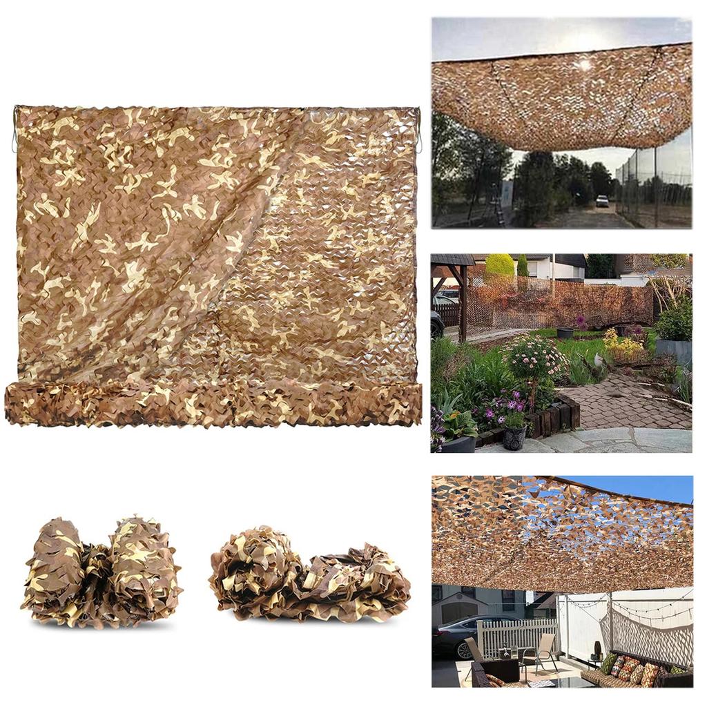 Camouflage Netting, Desert Camouflage Netting Roll, Hunting Concealment Net, Suitable for Camping, Hunting, Party Decorations