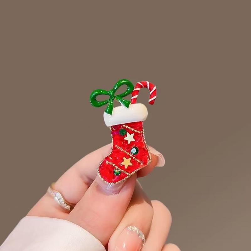 Cartoon Snowman Christmas Tree Brooches For Women Versatile Light Luxury Lapel Pin Clothing Accessories Party Gifts