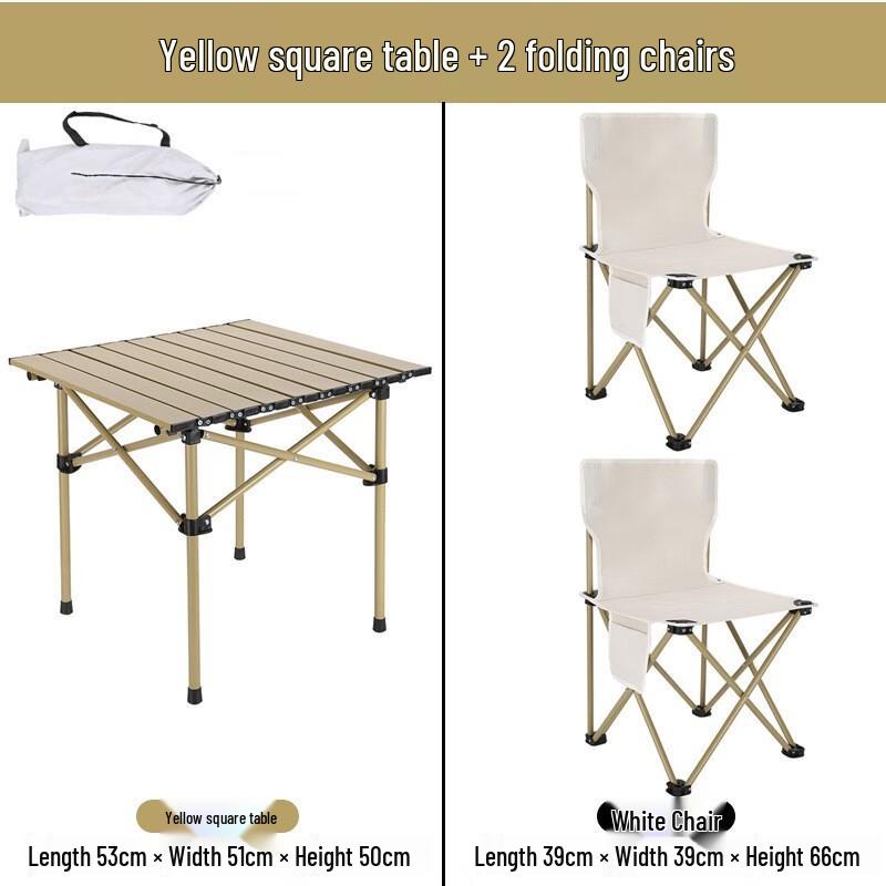 Outdoor Folding Camping Table and Chair Set