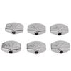 6Pcs Guitar Tuning Peg Tuners Button Machine Head Replacement Buttons Knob Metal Carved Big Square