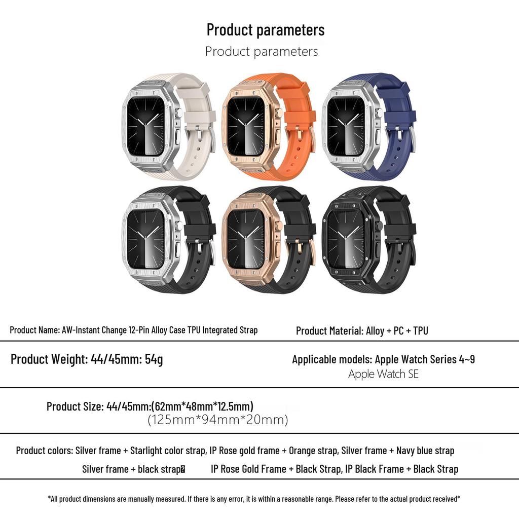 Compatible Metal Band for Apple Watch Series 6 and 8 - Instantly Transforms Your iWatch