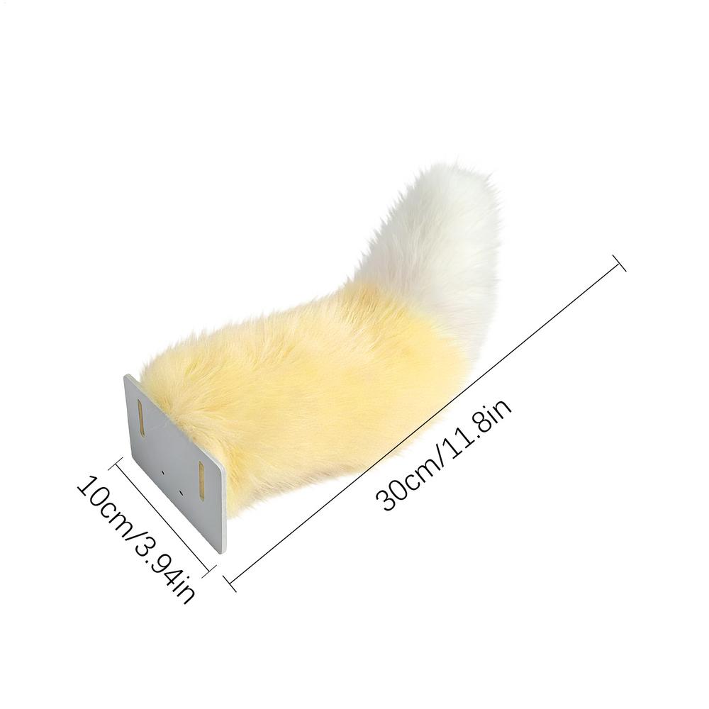 Motorcycle rear Fox tail Decor Funny Removable Remote-controlled electric tail Decoration for Motorbike Animal Tail ornamental
