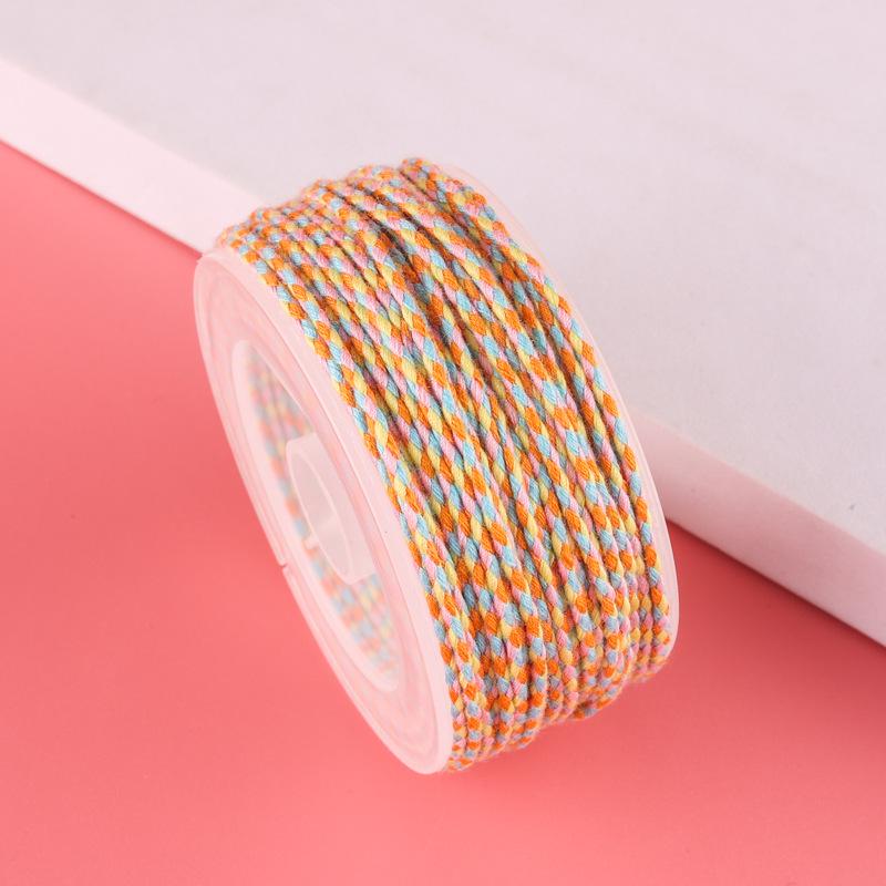 Sigu Sanhua Tibetan-Style Star & Moon Bodhi Cotton Thread - Non-Elastic, Wear-Resistant DIY Weaving Rope