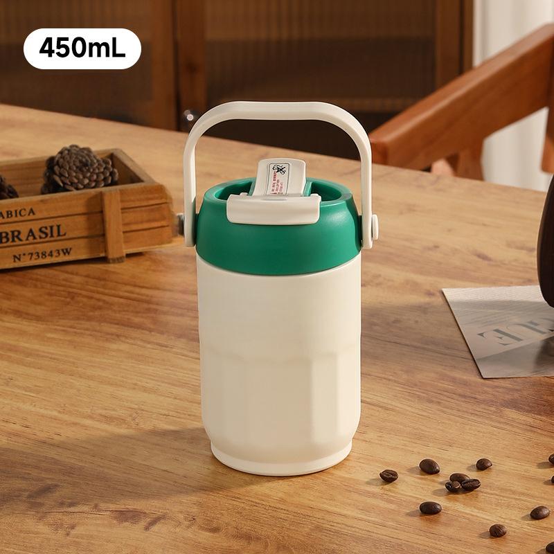 New 316 Stainless Steel Mug Girls' Large-capacity Handle Mug High-value Coffee Cup