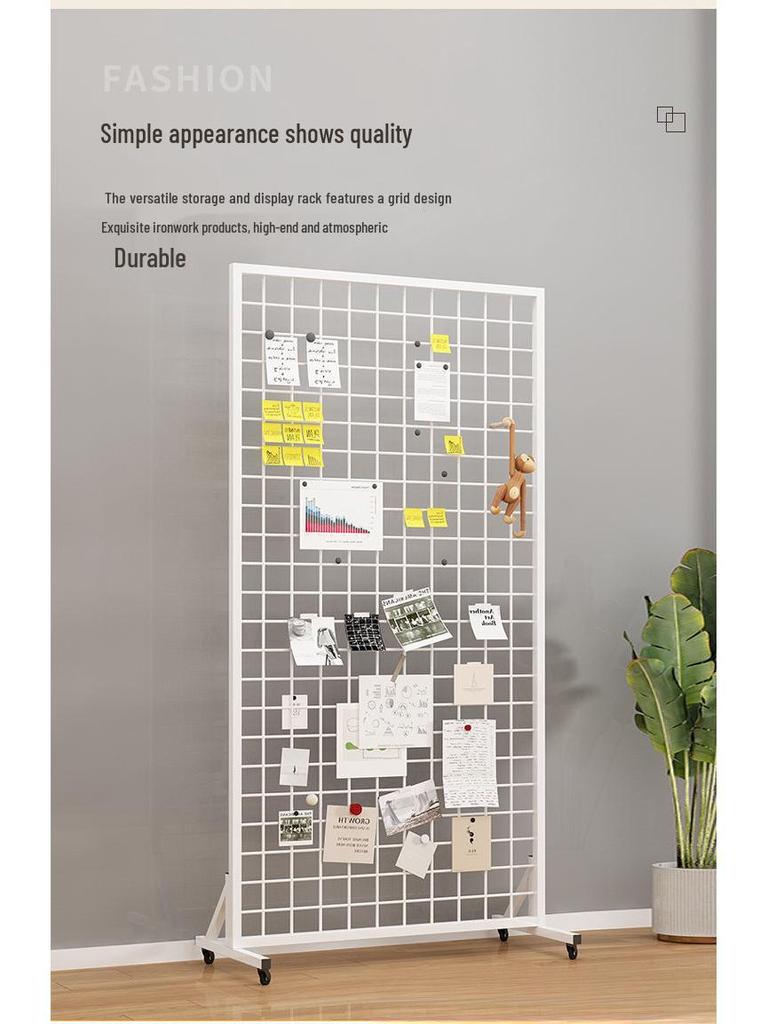 Mobiler Drahtgitter-Ausstellungsständer für Schul- und Kindergartenausstellungen