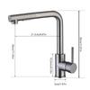 Practical Kitchen Sink Tap with Adjustment Water Spray Style & Functional Kitchen Faucet with Pull Out Sprayer for House