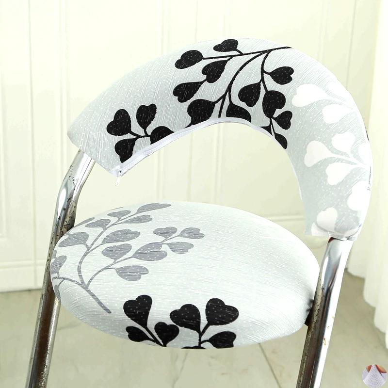 Split Low Back Chair Cover Corn Velvet Solid Color Simple Elastic Modern Home Decor Chair Dust Protect Cover Office Stool Covers
