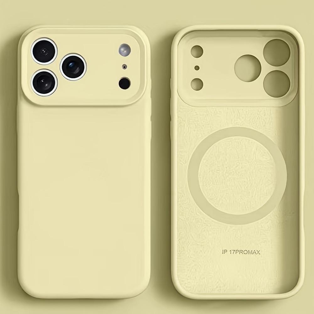 For Magsafe Magnetic Phone Case For iPhone 17 16 15 14 13 12 Pro Max Plus 17Pro Air Luxury Liquid Silicone Shockproof Soft Cover