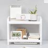 1 PP Desktop Double layer Storage Rack Rectangular Storage for Student Office Desks Cosmetics Stationery Storage Rack