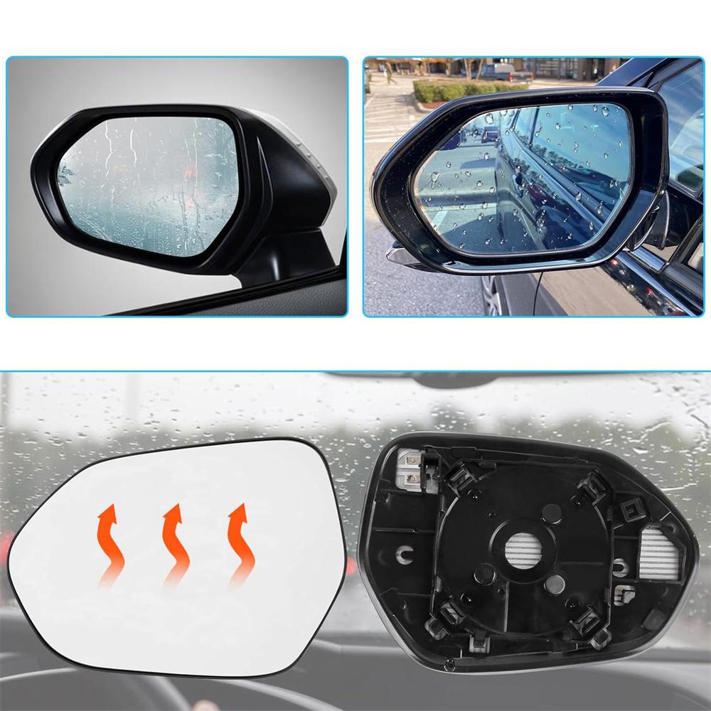 Driver Left Side Mirror Glass Heated For Toyota Prius 2016-2022 Corolla 2020-23