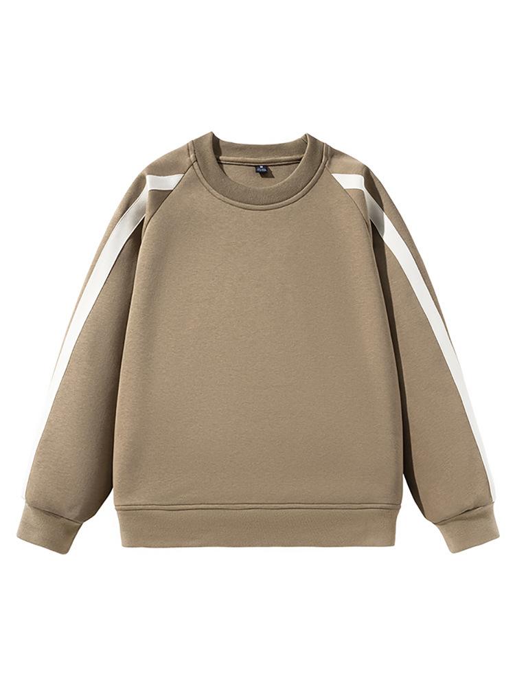 

Осенне-зимняя мужская футболка с длинными рукавами и круглым вырезом, повседневная универсальная модная новая трендовая повседневная свободная толстовка 3XL