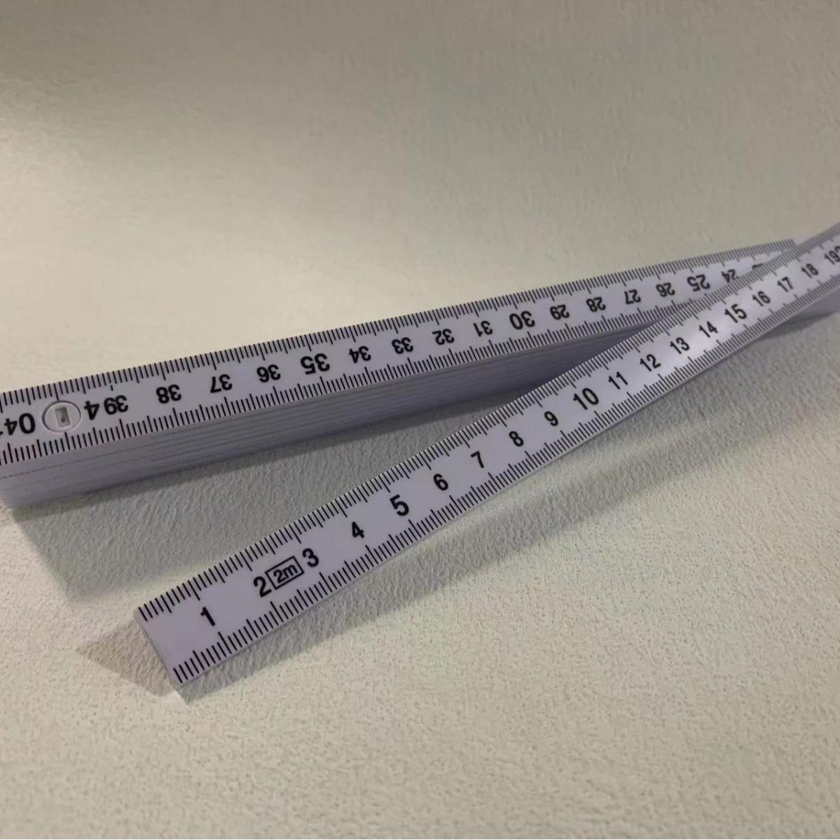 2.1m Eco-Friendly 10-Fold Plastic Ruler - Promotional Gift Item
