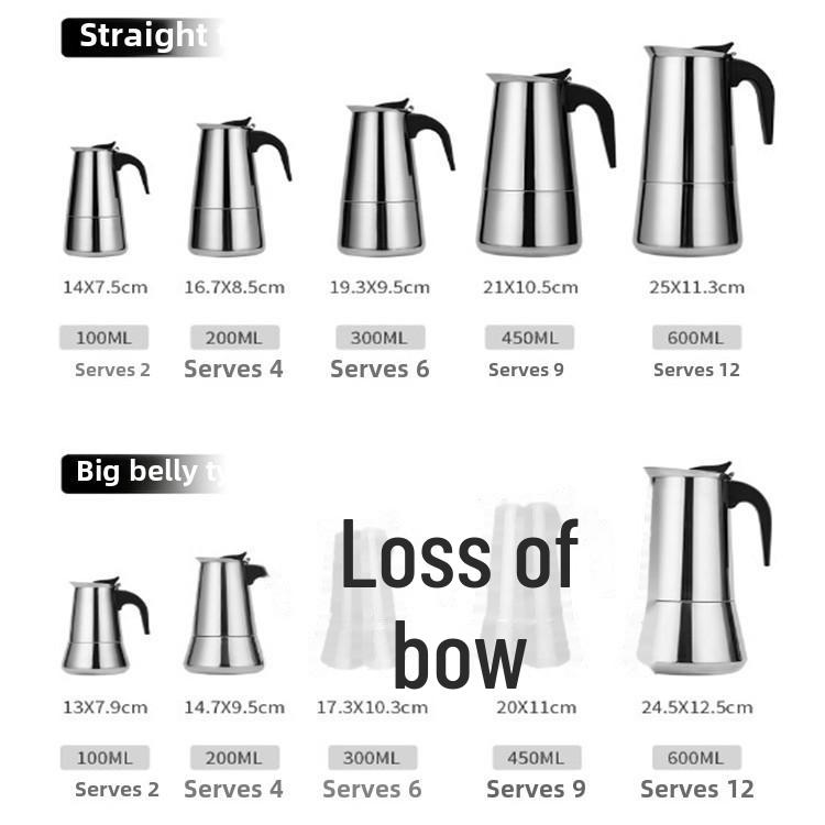 Cafetera de acero inoxidable con cafetera eléctrica portátil