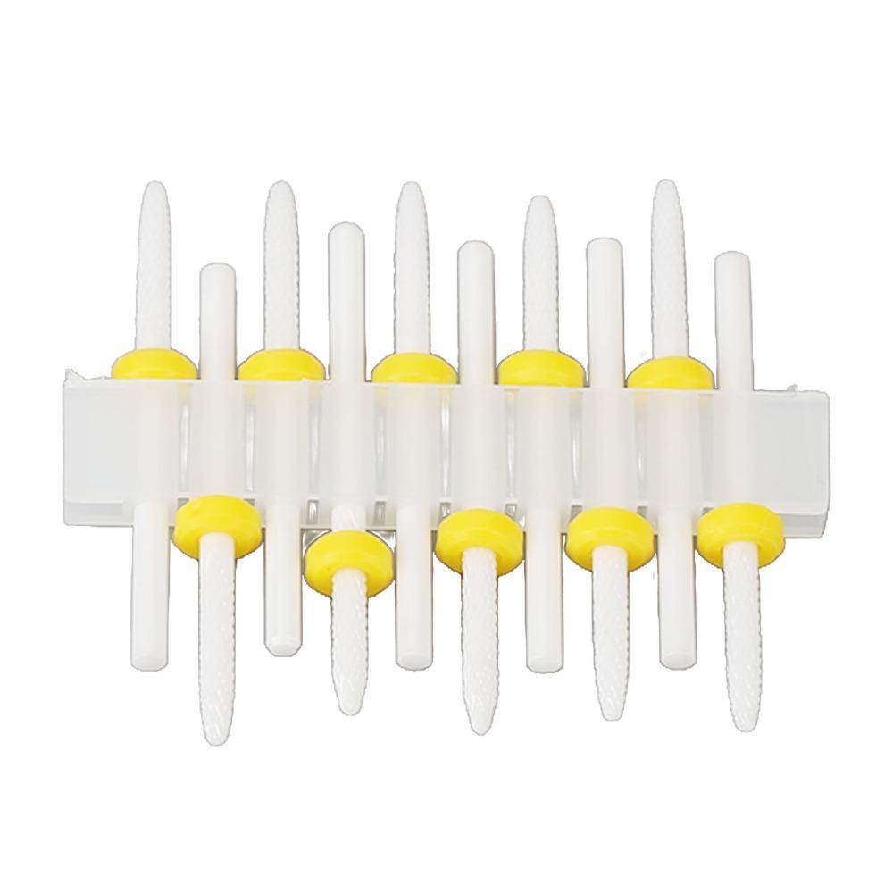 10PCS Gentle Grinding Cuticle Remover Bit Beginner Friendly Nail Drill Bit  Novice Use