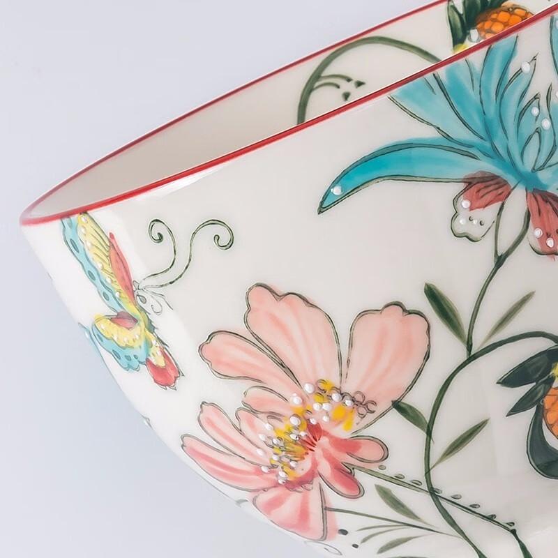 JOYYE Azalea Ceramic Mug with Spoon