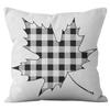 New Thanksgiving Pumpkin Plaid Pillow Cover Holiday Home Decoration Cushion Cushion Cover Home