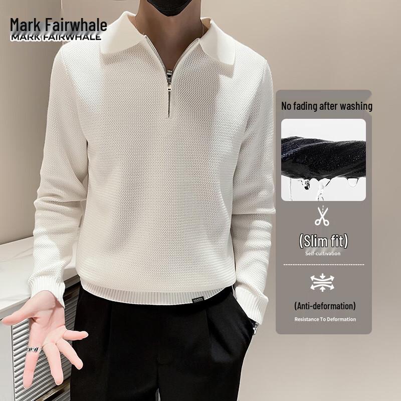 Mark Fairwhale Men's American Minimalist Mock Neck Sweater