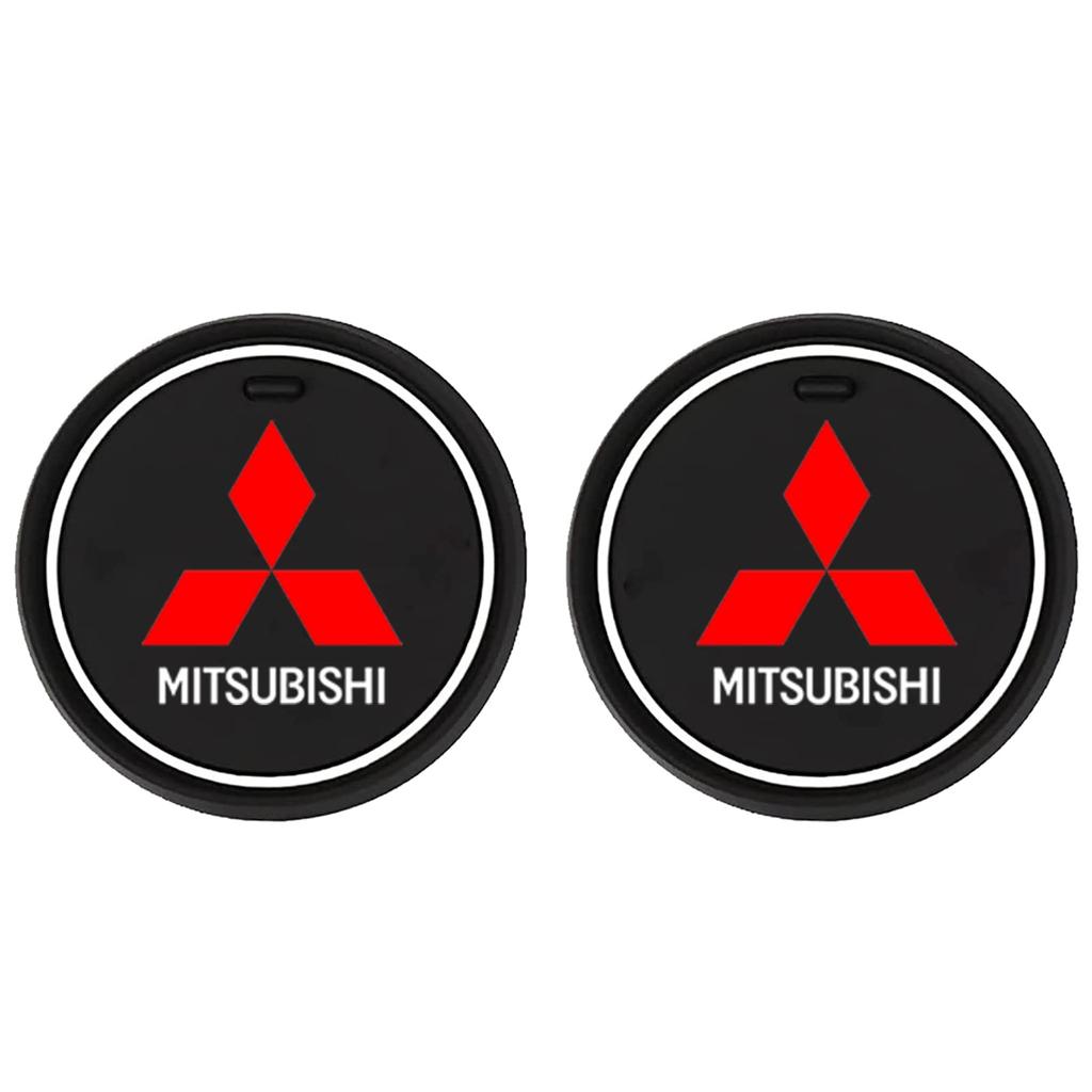 Mitsubishi Non-Slip Coaster Run Evo Lancer EX RVR ASX RALLIART Eclipse Mirage Outlander PHEV