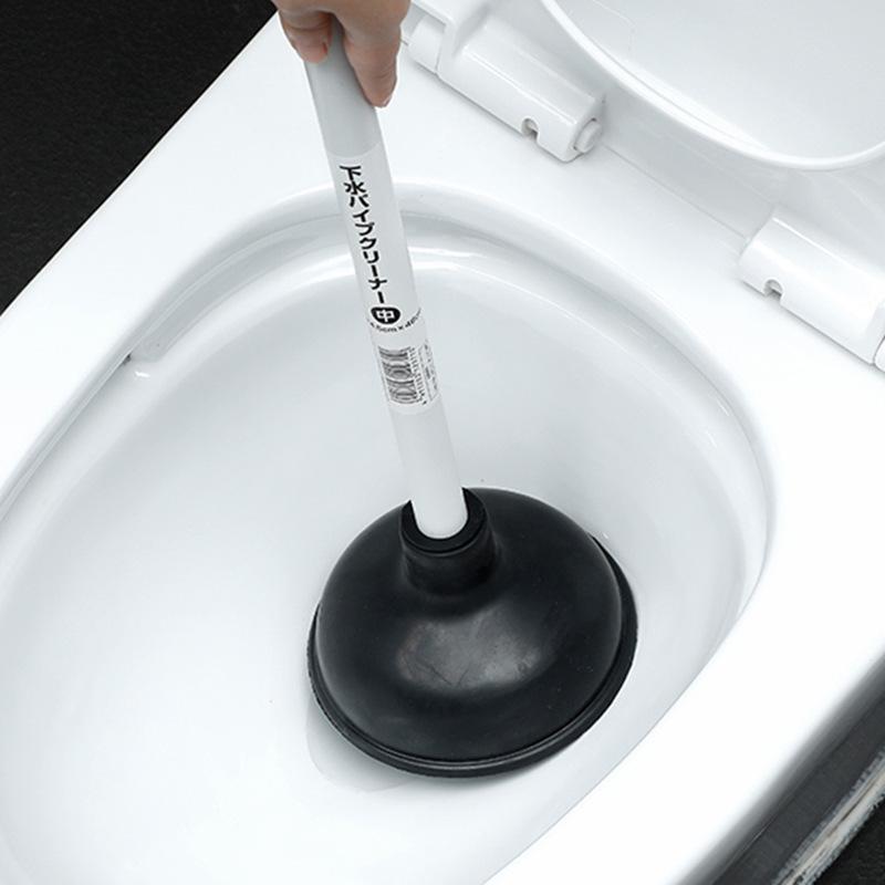 Leather Toilet Plunger Unclogging Tool with Suction Cup