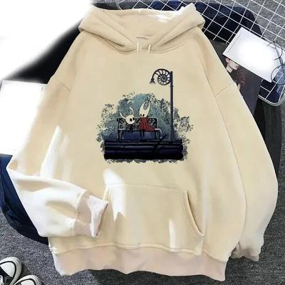 Hollow Knight Hoodies Men Korea Ulzzang Grunge Y2k Aesthetic Men and Women Autumn and Winter Pullover Hoddies Graphic Streetwear