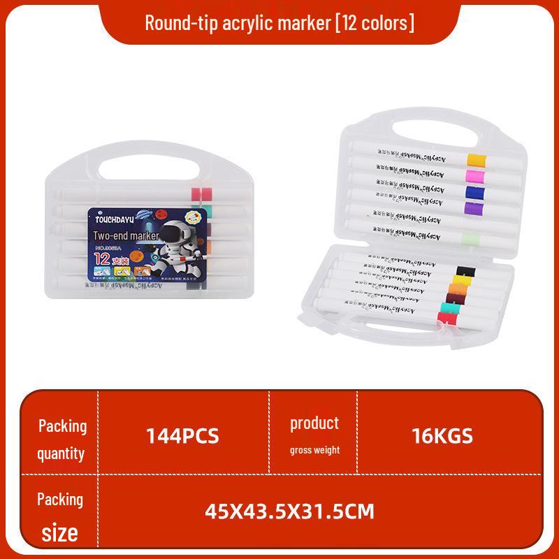 Astronaut Washable Acrylic Fine Tip & Watercolor Art Marker Set