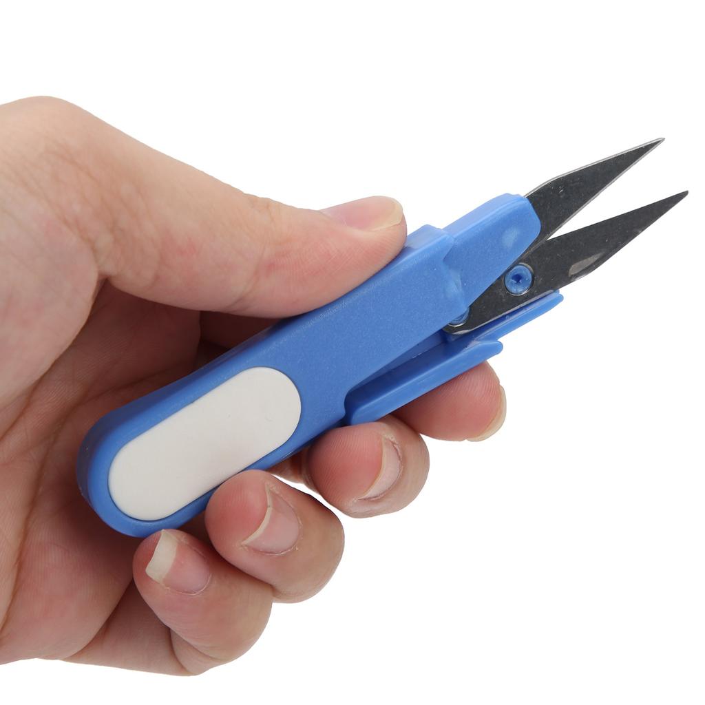 Portable Fishing Scissors Stainless Steel Fish Use Scissors UType Line Cutter with Cover